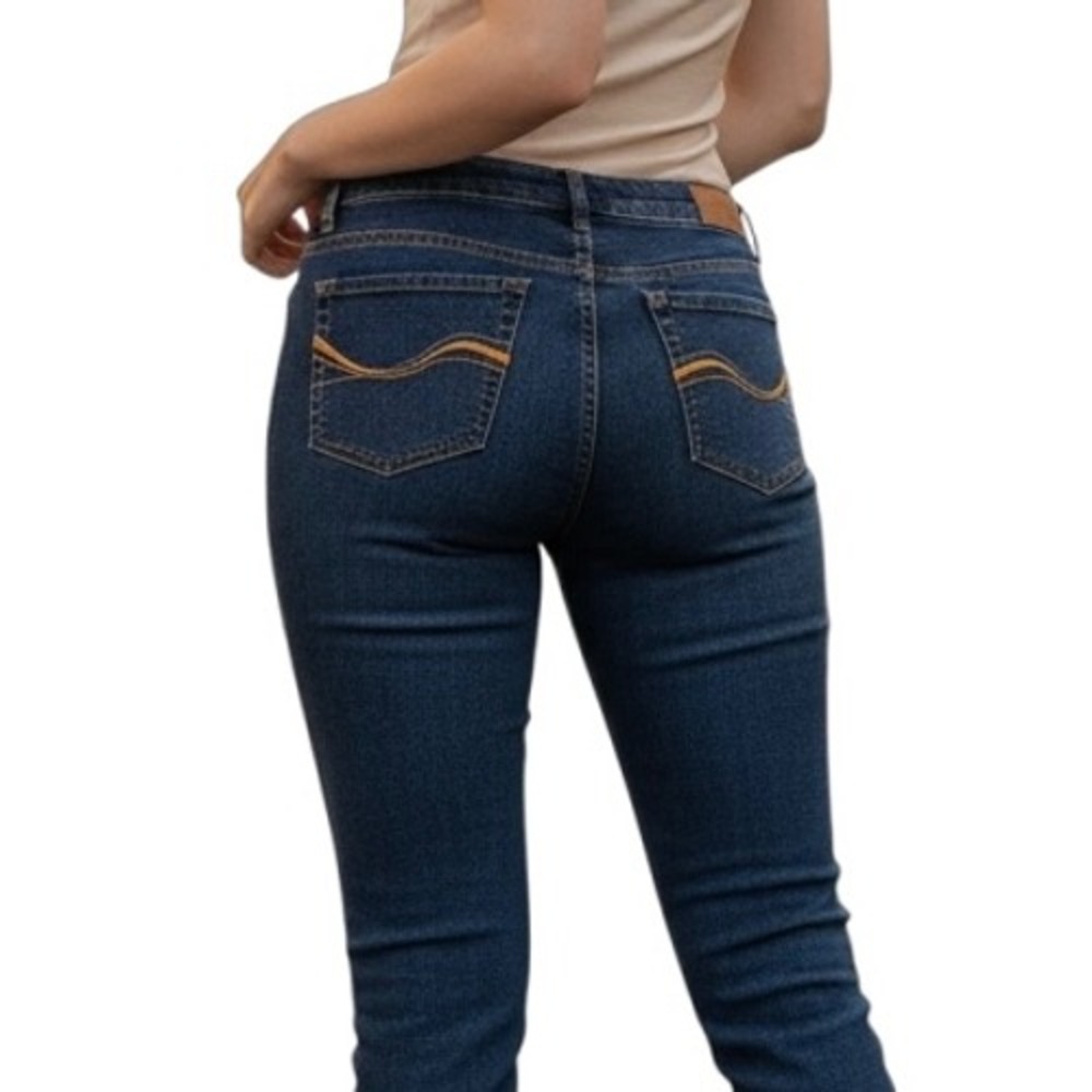 American Heritage Skinny Jeans Dark Wash Stretch Cotton Blend Size‎ 9 Blue Denim